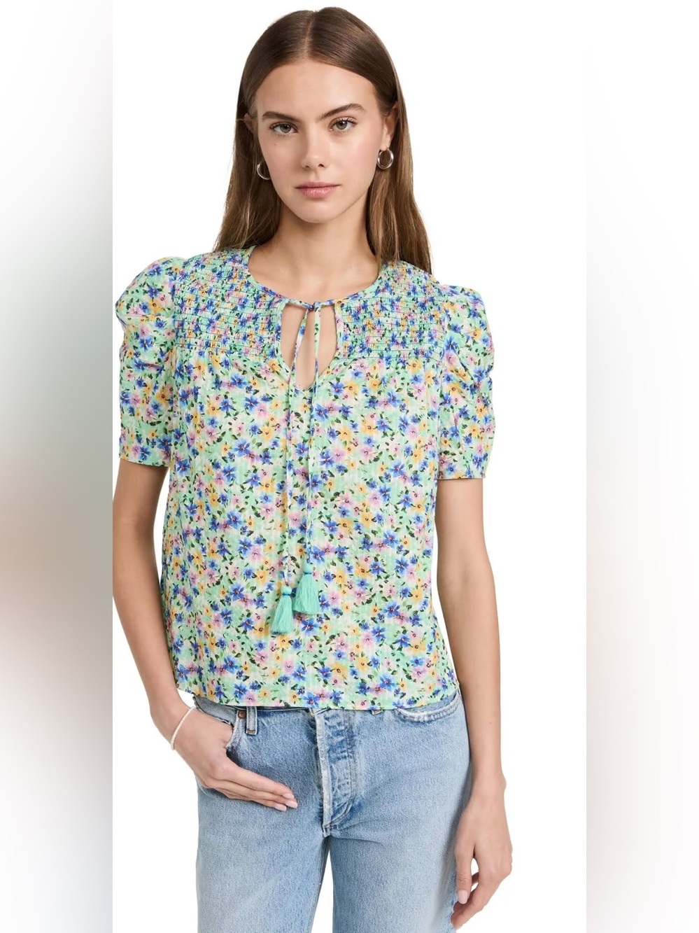 Shoshanna Kira Top Size Medium Whimsy Floral